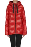 Add Quilted Down Jacket In Red