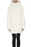 Add Quilted Down Jacket In White