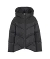 Add Logo-patch Puffer Jacket In Black
