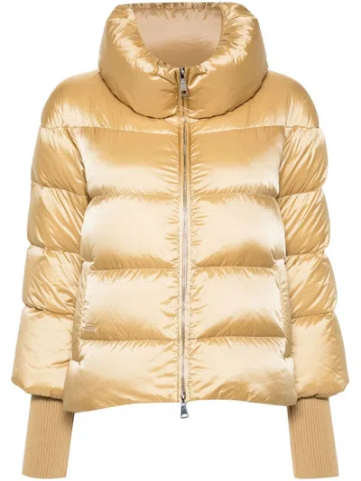 Add Quilted Puffer Jacket In Grey