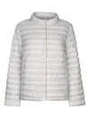 Add Quilted Puffer Jacket In Gray