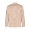 Add Modern Cotton Shirt With Classic Collar In Neutral
