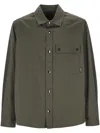 Add Gabardine Overshirt With Loose Fit In Green