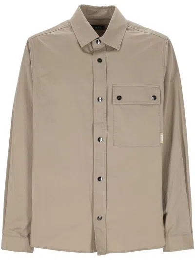 ADD ADD BEIGE COTTON SHIRT