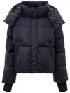 Add Short Jacket With Removable Hood And Knitted Cuffs
