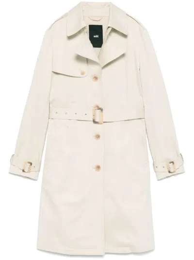 Add Single-breasted Trench Coat In Neutrals