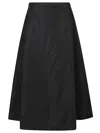 Add A-line Midi Skirt In Black