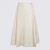 Add Logo-embroidered A-line Skirt In White
