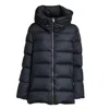 Add Slim-fit Down Jacket With Adjustable Hood And Innovative Features In Black