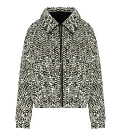 ADD ADD STARLIGHT SILVER BOMBER JACKET