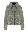Add Starlight Silver Bomber Jacket In Multi