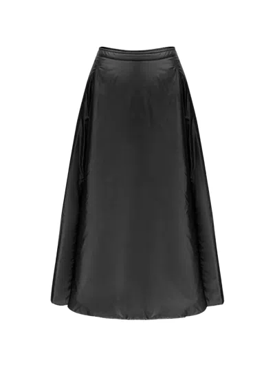 Add Taffeta Ped A-line Skirt In Black