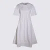 Add White Cotton Midi Dress