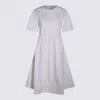 Add White Cotton Midi Dress