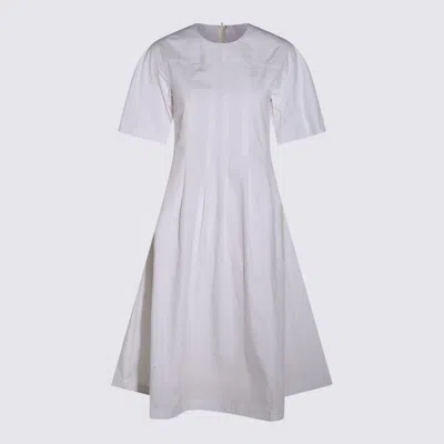 ADD ADD WHITE COTTON MIDI DRESS