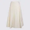 Add Logo-embroidered A-line Skirt In Neutral