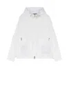 Add White Windbreaker With Zip In White