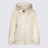 Add White Wool Down Jacket In Beige