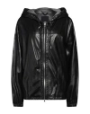 Add Woman Jacket Black Size 10 Ovine Leather In Black