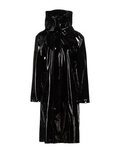 Add Woman Overcoat & Trench Coat Black Size 6 Polyester