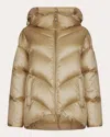 Add Hooded Down Jacket In Neutrals