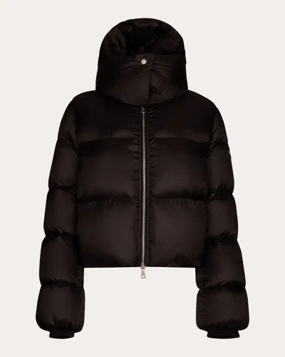 ADD WOMEN'S SHORT HOODED QUILTED DOWN JACKET