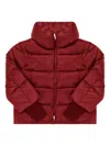 Add Zip-up Down Jacket In Red