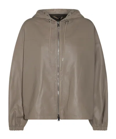 ADD LEATHER BOMBER JACKET