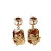 Addicted2 Women's Ginevra Earrings With Gold Crystal & Frog Motif In Gold