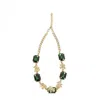 Addicted2 Women's Gold / Green Pax Necklace With Emerald Crystals & Frog Motif In Multi