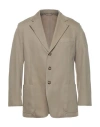 Addiction Man Suit Jacket Khaki Size 40 Cotton In Beige