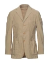 Addiction Man Suit Jacket Sand Size 42 Cotton In Beige