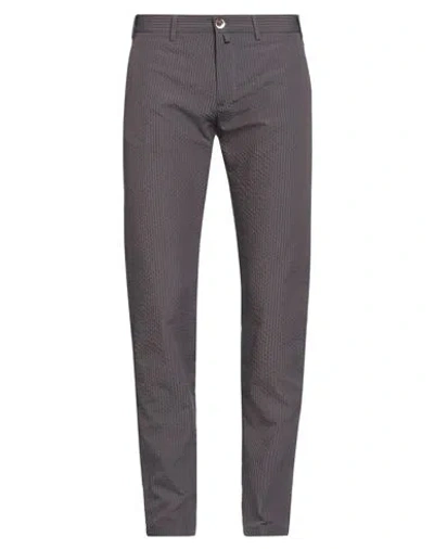 Addiction Man Pants Brown Size 28 Cotton, Polyester, Polyamide