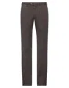 Addiction Man Pants Chocolate Brown Size 30 Cotton In Black