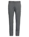 Addiction Man Pants Grey Size 42 Cotton In Grey