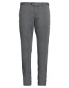 Addiction Man Pants Grey Size 42 Cotton In Grey