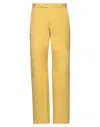 Addiction Man Pants Ocher Size 32 Cotton In Yellow