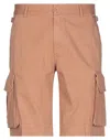 Addiction Man Shorts & Bermuda Shorts Camel Size 32 Cotton In Beige