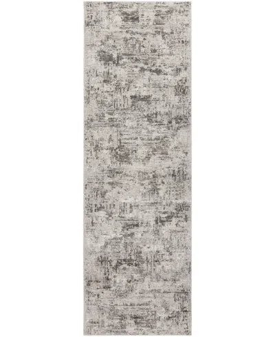 Addison Alloy All343 2'6"x8' Runner Area Rug In Gray