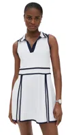 Addison Bay Aces Dress Navy In White