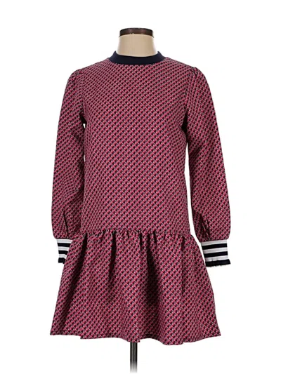 Pre-owned Addison Bay Casual Dress In Burgundy