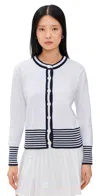 Addison Bay Coastal Cardigan Super White In Super White