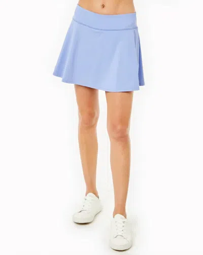 Addison Bay Flounce Skort With Pockets In Violet In Blue