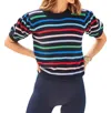 Addison Bay Locust Sweater In Rainbow Stripe In Multi