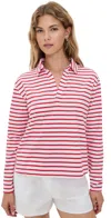 Addison Bay Mulberry Long Sleeve Tee Super White/poppy Stripe