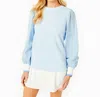 Addison Bay Penny Pullover In Super White/matisse Stripe In Multi