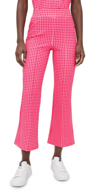 Addison Bay Ponte Waverly Pants Rose Check In Pink