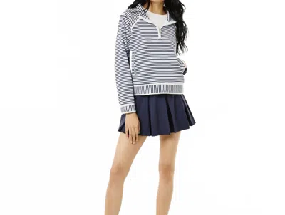 Addison Bay Smooth Sport Pleated Racquet Skort In Navy In Blue