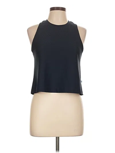 Pre-owned Addison Bay Tank Top Black Halter Neckline Tops