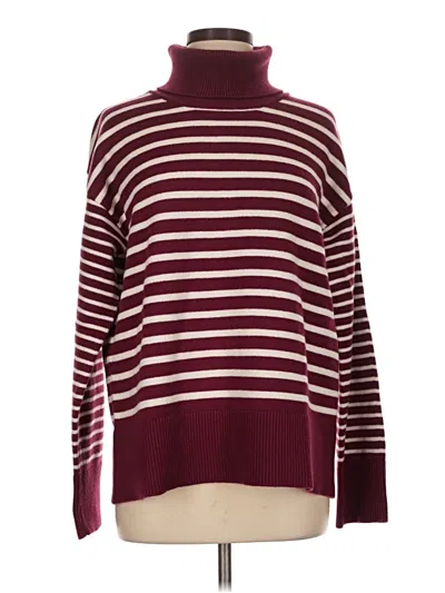 Pre-owned Addison Bay Turtleneck Sweater In Burgundy